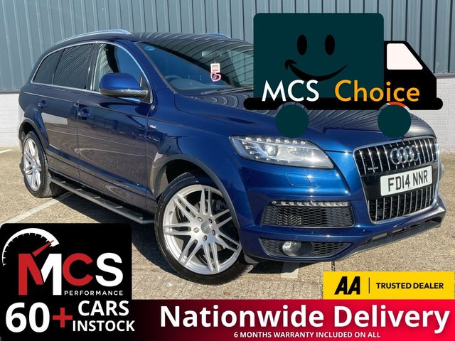 2014 14 AUDI Q7 3.0 TDI V6 S line Plus SUV 5dr Diesel Tiptronic quattro Euro 5 (s/s) (245 ps) 21" ALLOYS / TOW BAR