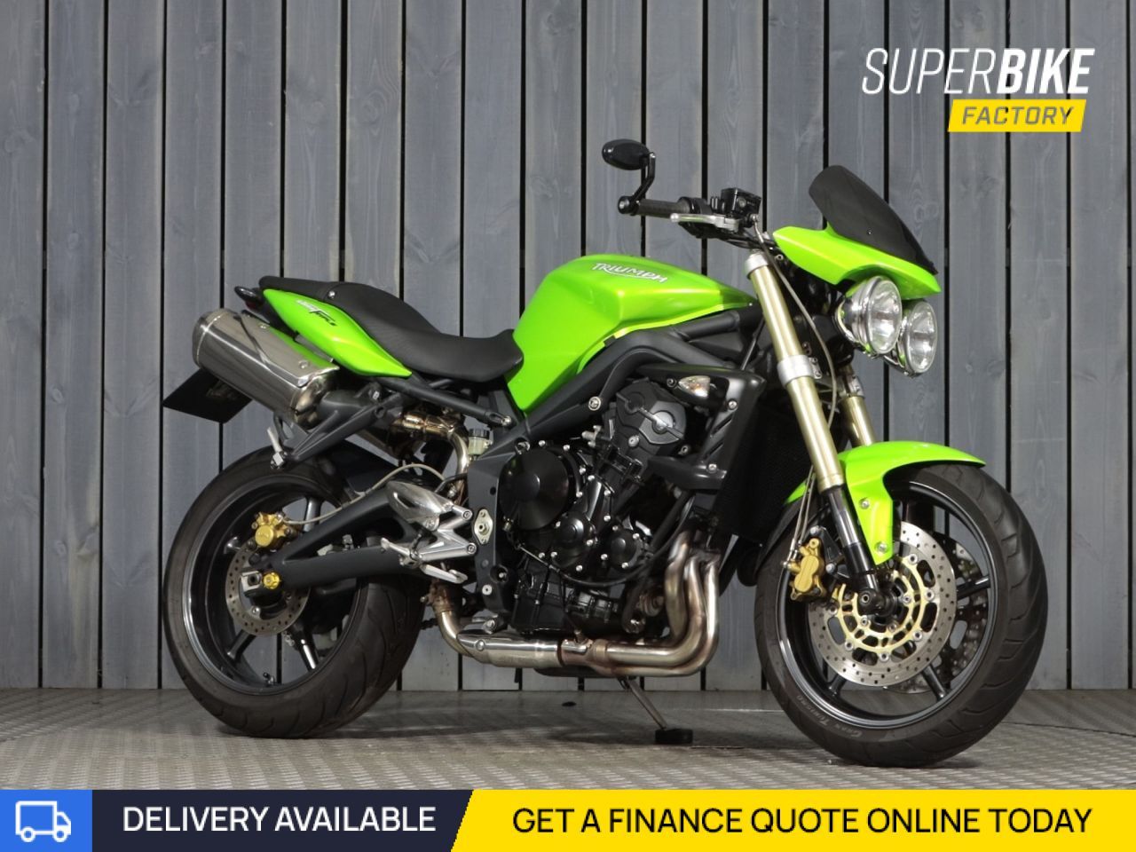 2007 TRIUMPH STREET TRIPLE 675 GREEN with 21197 miles - Used