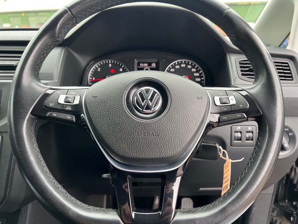 USED 2017 17 VOLKSWAGEN CADDY 2.0 TDI C20 BlueMotion Tech Black Edition Panel Van 5dr Diesel Manual SWB Euro 6 (s/s) (102 ps) DAB / COILOVERS / 19'S