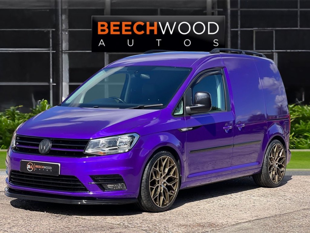 USED 2017 17 VOLKSWAGEN CADDY 2.0 TDI C20 BlueMotion Tech Black Edition Panel Van 5dr Diesel Manual SWB Euro 6 (s/s) (102 ps) DAB / COILOVERS / 19'S
