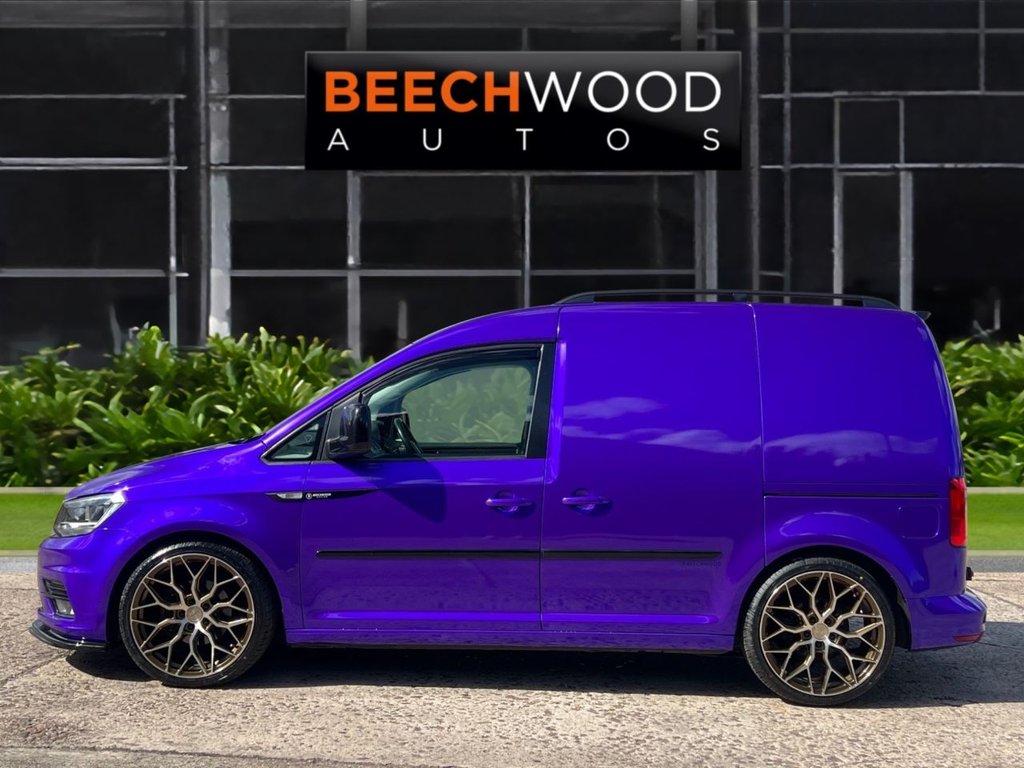 USED 2017 17 VOLKSWAGEN CADDY 2.0 TDI C20 BlueMotion Tech Black Edition Panel Van 5dr Diesel Manual SWB Euro 6 (s/s) (102 ps) DAB / COILOVERS / 19'S
