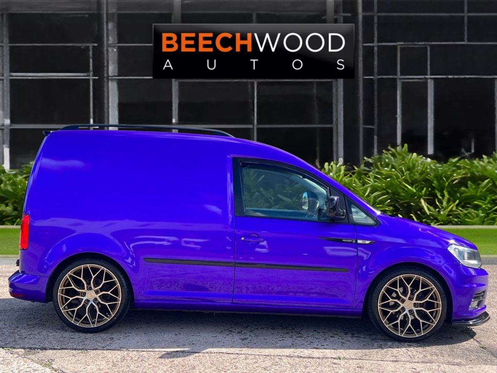 USED 2017 17 VOLKSWAGEN CADDY 2.0 TDI C20 BlueMotion Tech Black Edition Panel Van 5dr Diesel Manual SWB Euro 6 (s/s) (102 ps) DAB / COILOVERS / 19'S