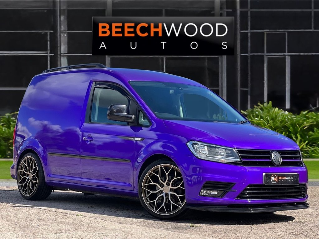 USED 2017 17 VOLKSWAGEN CADDY 2.0 TDI C20 BlueMotion Tech Black Edition Panel Van 5dr Diesel Manual SWB Euro 6 (s/s) (102 ps) DAB / COILOVERS / 19'S