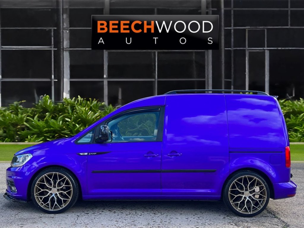 USED 2017 17 VOLKSWAGEN CADDY 2.0 TDI C20 BlueMotion Tech Black Edition Panel Van 5dr Diesel Manual SWB Euro 6 (s/s) (102 ps) DAB / COILOVERS / 19'S