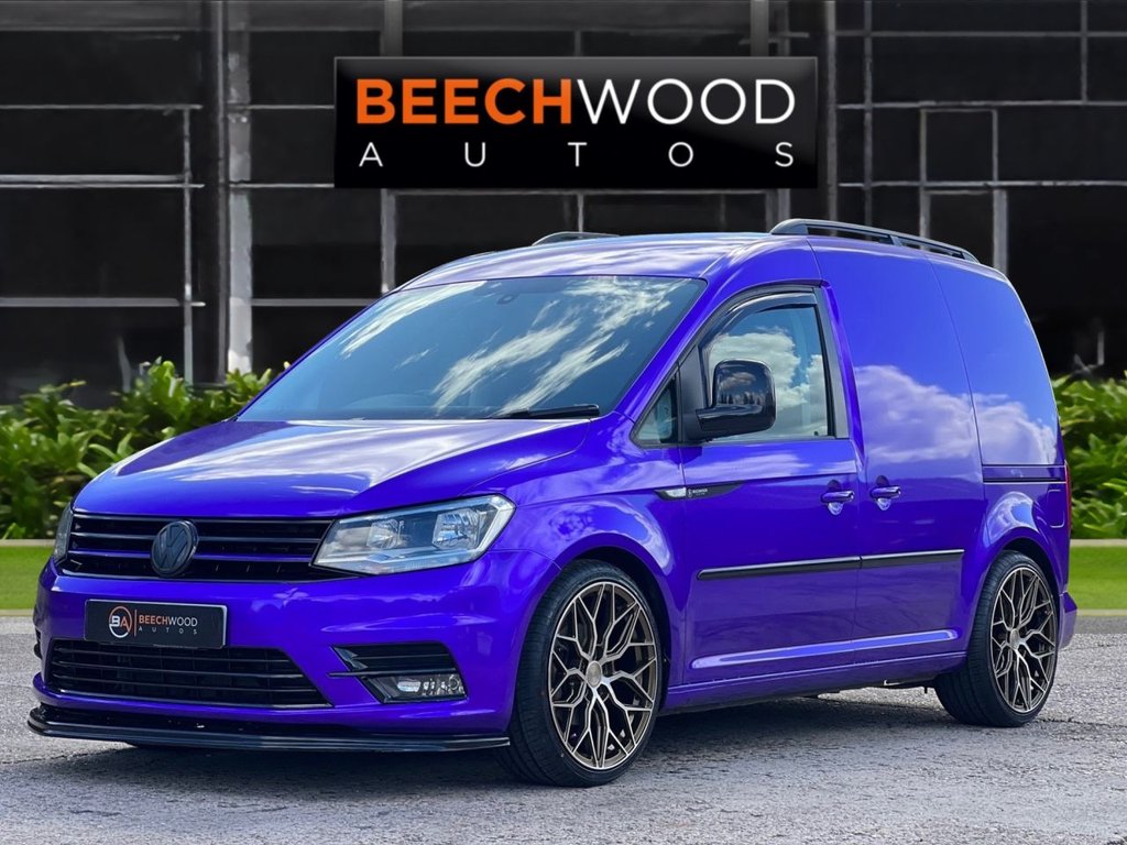 USED 2017 17 VOLKSWAGEN CADDY 2.0 TDI C20 BlueMotion Tech Black Edition Panel Van 5dr Diesel Manual SWB Euro 6 (s/s) (102 ps) DAB / COILOVERS / 19'S