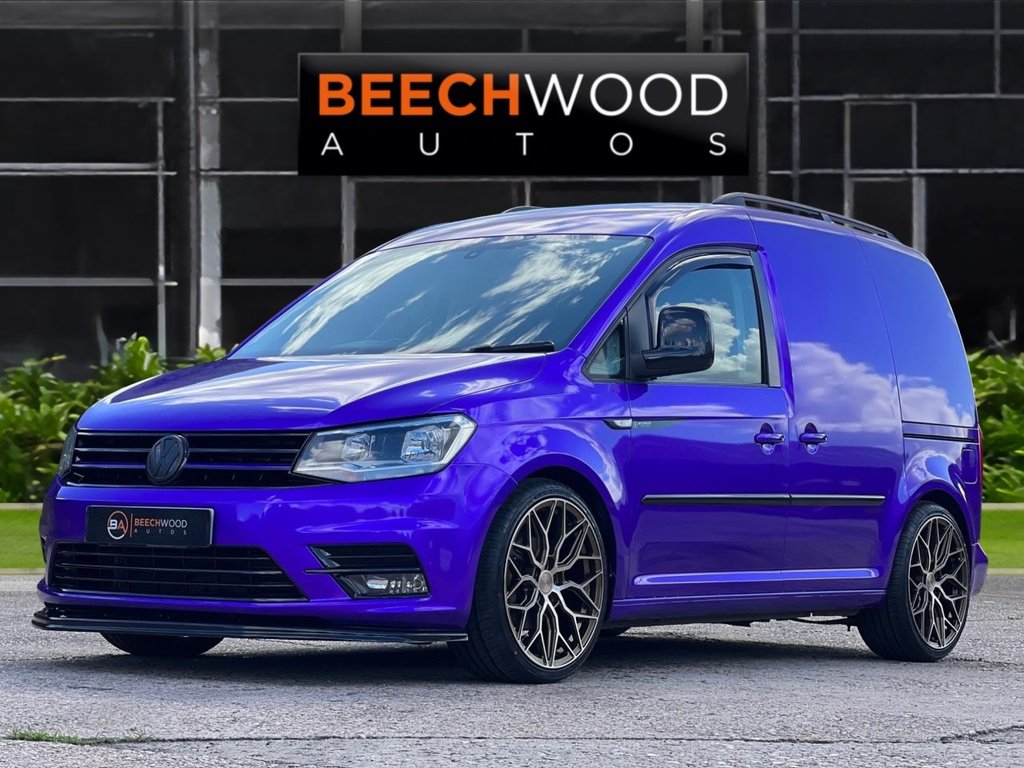 USED 2017 17 VOLKSWAGEN CADDY 2.0 TDI C20 BlueMotion Tech Black Edition Panel Van 5dr Diesel Manual SWB Euro 6 (s/s) (102 ps) DAB / COILOVERS / 19'S