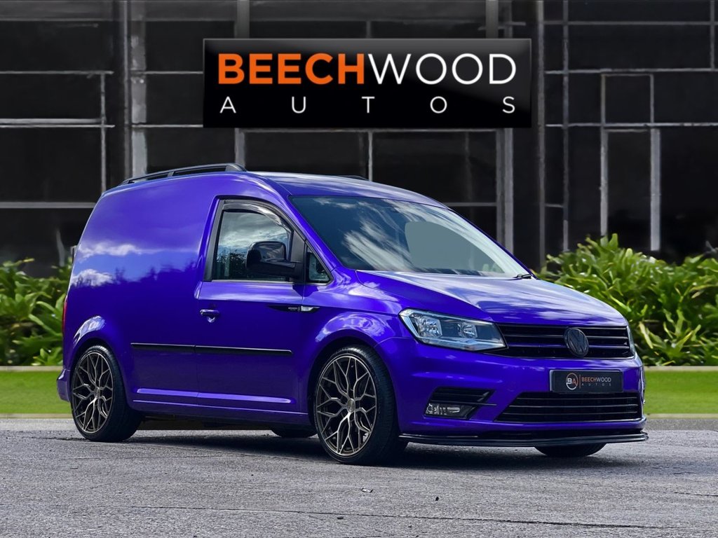 USED 2017 17 VOLKSWAGEN CADDY 2.0 TDI C20 BlueMotion Tech Black Edition Panel Van 5dr Diesel Manual SWB Euro 6 (s/s) (102 ps) DAB / COILOVERS / 19'S