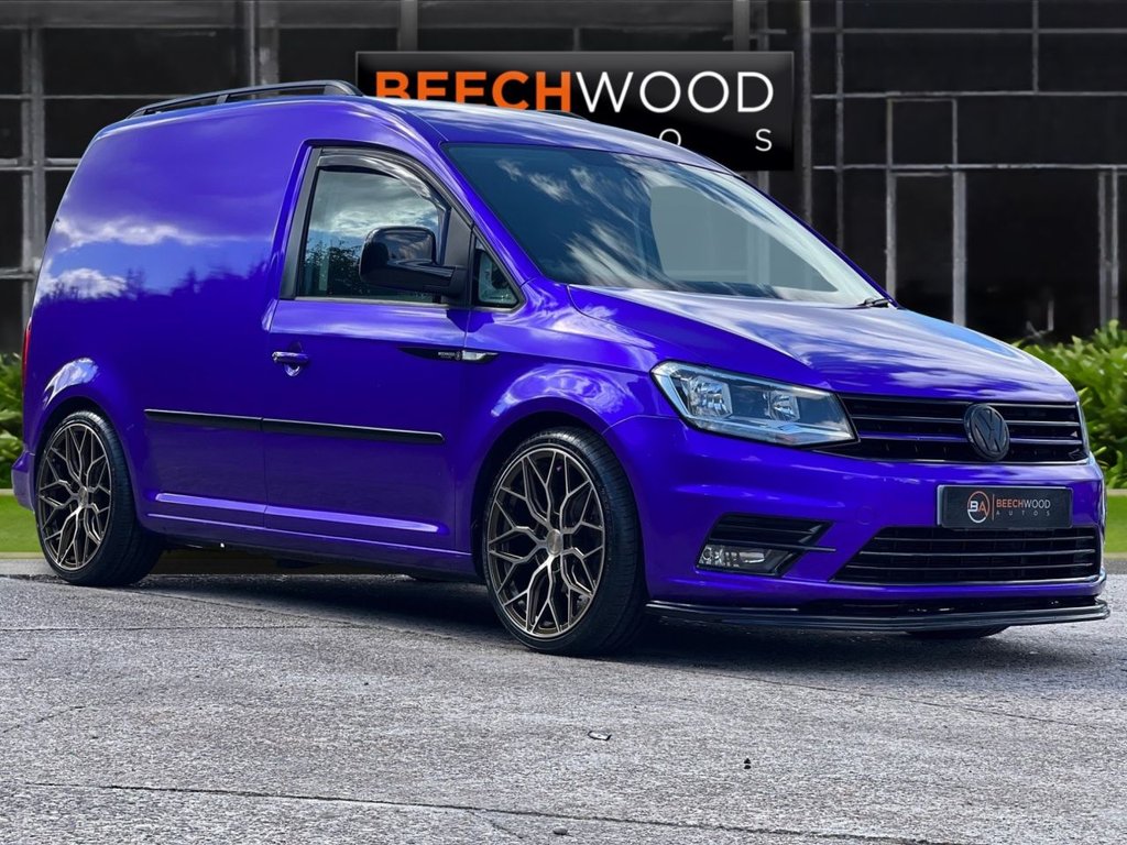 USED 2017 17 VOLKSWAGEN CADDY 2.0 TDI C20 BlueMotion Tech Black Edition Panel Van 5dr Diesel Manual SWB Euro 6 (s/s) (102 ps) DAB / COILOVERS / 19'S