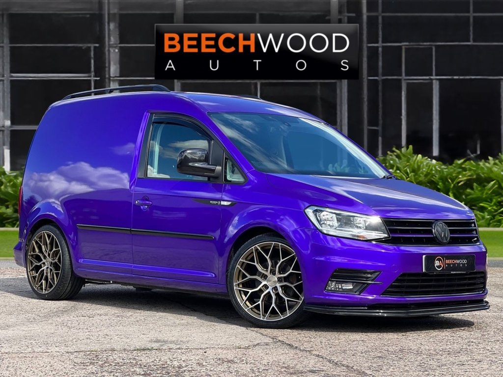 USED 2017 17 VOLKSWAGEN CADDY 2.0 TDI C20 BlueMotion Tech Black Edition Panel Van 5dr Diesel Manual SWB Euro 6 (s/s) (102 ps) DAB / COILOVERS / 19'S