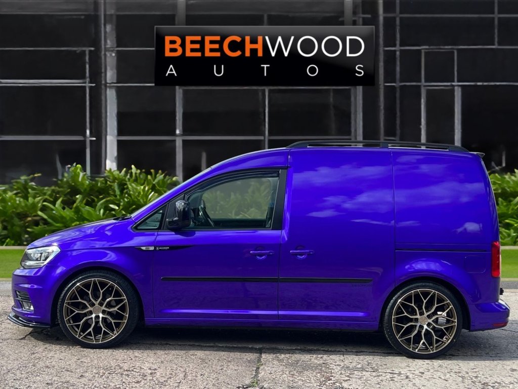 USED 2017 17 VOLKSWAGEN CADDY 2.0 TDI C20 BlueMotion Tech Black Edition Panel Van 5dr Diesel Manual SWB Euro 6 (s/s) (102 ps) DAB / COILOVERS / 19'S