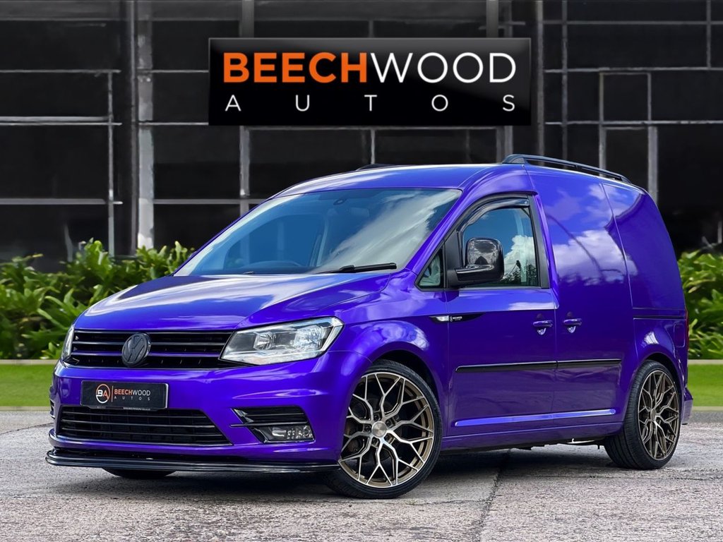 USED 2017 17 VOLKSWAGEN CADDY 2.0 TDI C20 BlueMotion Tech Black Edition Panel Van 5dr Diesel Manual SWB Euro 6 (s/s) (102 ps) DAB / COILOVERS / 19'S