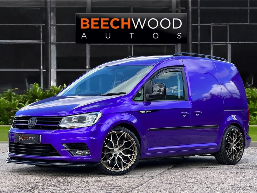 USED 2017 17 VOLKSWAGEN CADDY 2.0 TDI C20 BlueMotion Tech Black Edition Panel Van 5dr Diesel Manual SWB Euro 6 (s/s) (102 ps) DAB / COILOVERS / 19'S