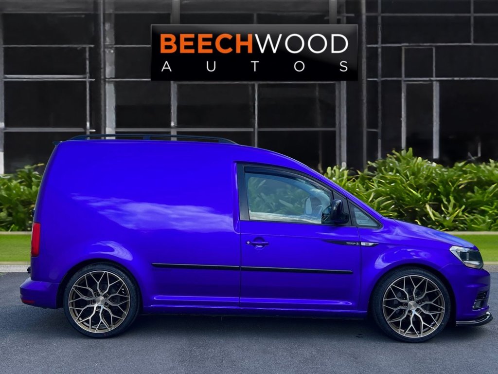 USED 2017 17 VOLKSWAGEN CADDY 2.0 TDI C20 BlueMotion Tech Black Edition Panel Van 5dr Diesel Manual SWB Euro 6 (s/s) (102 ps) DAB / COILOVERS / 19'S