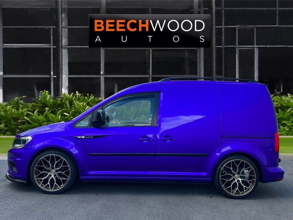 USED 2017 17 VOLKSWAGEN CADDY 2.0 TDI C20 BlueMotion Tech Black Edition Panel Van 5dr Diesel Manual SWB Euro 6 (s/s) (102 ps) DAB / COILOVERS / 19'S