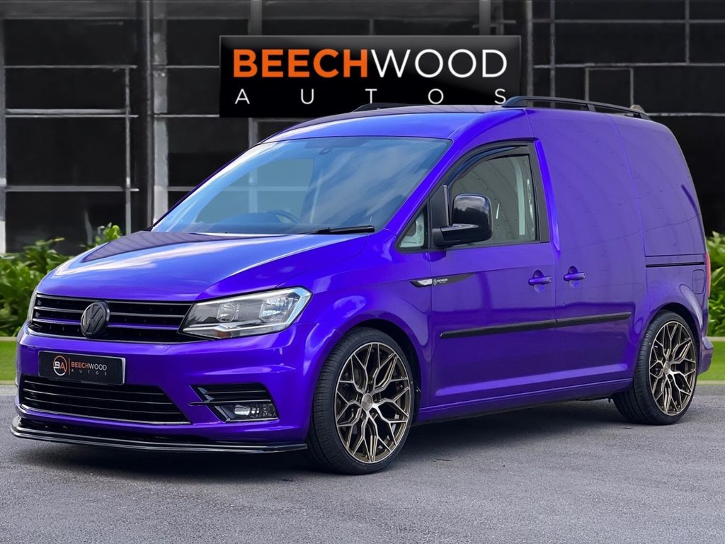 USED 2017 17 VOLKSWAGEN CADDY 2.0 TDI C20 BlueMotion Tech Black Edition Panel Van 5dr Diesel Manual SWB Euro 6 (s/s) (102 ps) DAB / COILOVERS / 19'S