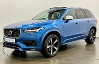 USED 2019 19 VOLVO XC90 2.0 D5 PowerPulse R-Design SUV 5dr Diesel Auto 4WD Euro 6 (s/s) (235 ps) Striking Blue Metallic , Nappa / Nubuk Sports Seats, 360" Surround Camera Surround View, Power Tilt Slide Sunroof, Apple Play,  Volvo Servcie Record