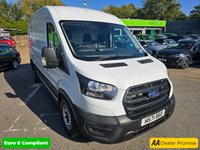 USED 2022 71 FORD TRANSIT 2.0 350 EcoBlue Leader in white, 30,900 miles, service history, 2 owners, ULEZ compliant, L3 H2 , 6-speed manual, Bluetooth, DAB radio plus VAT @ 20% APPROVED CARS AND FINANCE ARE PLEASED TO OFFER THIS FORD TRANSIT 2.0 350 ECOBLUE LEADER IN WHITE WITH 30,900 MILES AND A SERVICE HISTORY, 2 OWNER FROM NEW, ULEZ COMPLIANT EURO 6 DIESEL L3 H2 LANEL VAN WITH A GREAT SPEC SUCH AS A 6 SPEED MANUAL GEARBOX, BLUETOOTH CONNECTIVITY, DAB RADIO, 16 INCH STEEL WHEELS, STEEL BULKHEAD, ELECTRIC WINDOWS, TOUCHSCREEN DISPLAY, DUAL PASSENGER SEAT, MULTI FUNCTIONING STEERING WHEEL, CLOTH INTERIOR AND MUCH MUCH MORE! FINAL PRICE PLUS VAT @ 20%!   FOR FURTHER INF