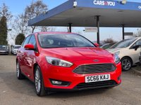 USED 2017 66 FORD FOCUS 1.5 TDCi Titanium X Hatchback 5dr Diesel Manual Euro 6 (s/s) (120 ps) FULL SERVICE HISTORY + FRONT AND REAR PARKING SENSORS + HALF LEATHER SEATS + FRONT HEATED SEATS + CRUISE CONTROL + PARK ASSIST + AUTO START/STOP + SAT NAV + REVERSING CAMERA + DAB RADIO +