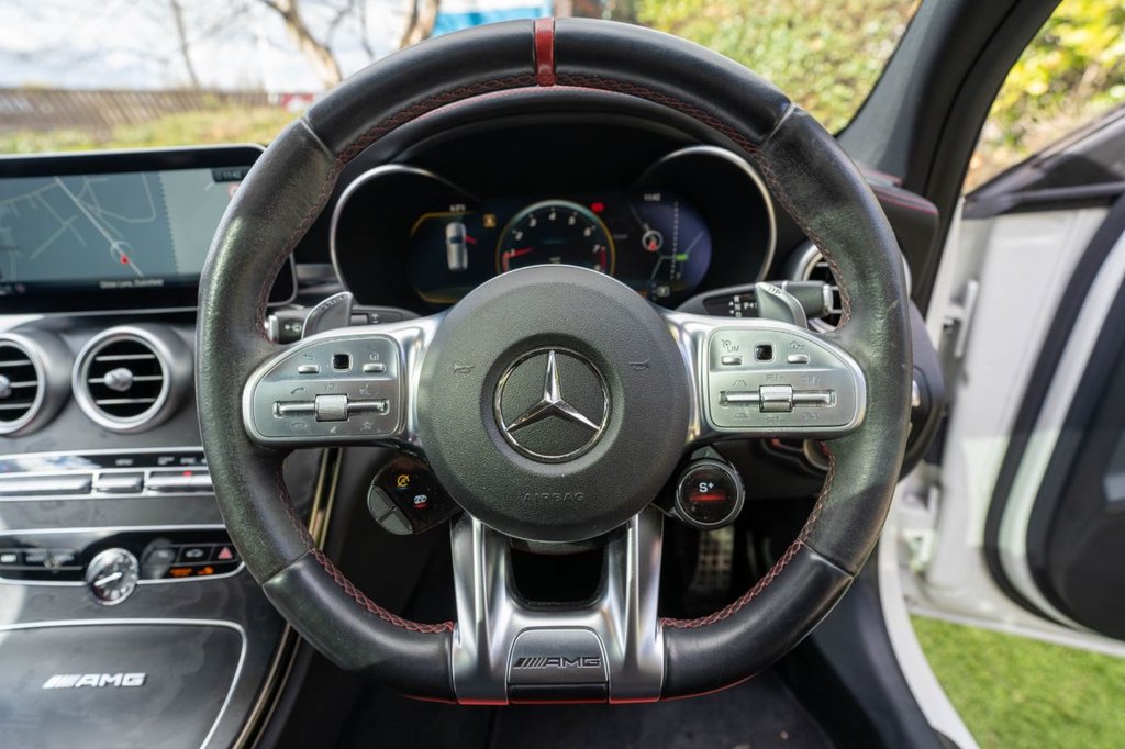 USED 2019 19 MERCEDES-BENZ C-CLASS 4.0 C63 V8 BiTurbo AMG S (Premium Plus) Estate 5dr Petrol SpdS MCT Euro 6 (s/s) (510 ps) A VERY WELL PRESENTED AND CARED FOR EXAMPLE WITH FULL IMPECCABLE MERCEDES BENZ MAIN DEALER SERVICE HISTORY WITH FULL SERVICE JUST COMPLETED