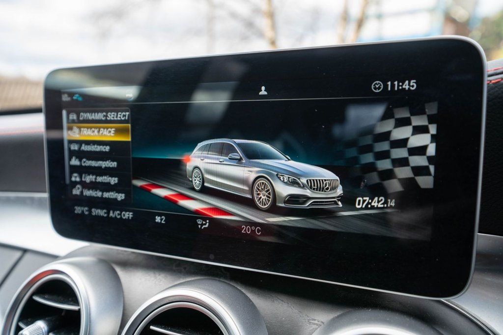 USED 2019 19 MERCEDES-BENZ C-CLASS 4.0 C63 V8 BiTurbo AMG S (Premium Plus) Estate 5dr Petrol SpdS MCT Euro 6 (s/s) (510 ps) A VERY WELL PRESENTED AND CARED FOR EXAMPLE WITH FULL IMPECCABLE MERCEDES BENZ MAIN DEALER SERVICE HISTORY WITH FULL SERVICE JUST COMPLETED
