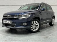 USED 2014 64 VOLKSWAGEN TIGUAN 2.0 TDI BlueMotion Tech Match SUV 5dr Diesel Manual 2WD Euro 5 (s/s) (140 ps) F/S/H, LOW MILEAGE, WARRANTY