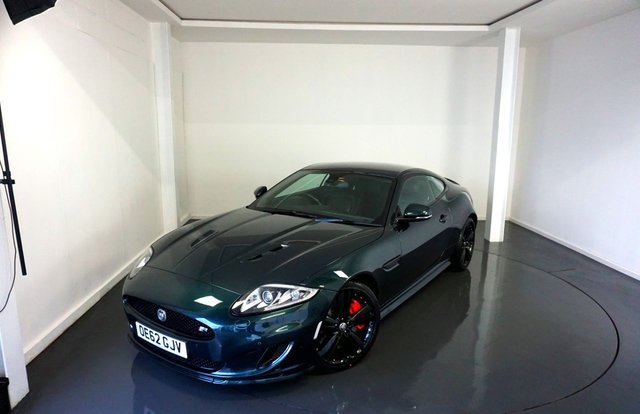 2012 62 Jaguar Xkr 5.0 V8 Coupe 2dr Petrol Auto Euro 5 (510 ps)-2 Former Keepers-Last Keeper Since June 2017-Finished In Rare British Racing Green Metallic-Heated Ebony Leather Upholstery-Xkr Black Speed Pack That  Takes The Top Speed To 174 MPH, Which Made This Remarkable Model, An All Out Super Car. The XKR Combines Extreme Performance, Renowned Luxury And Relevant Technology, Intuitively Expressed To Connect The Driver To The Car And The Car To The Road. World Class Technology Is Empowering But At The Same Time Never Over Powers The Driving Experience And This Successful Recipe Has Now Meant That This Model Has Acquired New Status, Of A Credible Modern Day Classic Jaguar, Due To The Last Cars Offered In The July Of 2014 And The Sad End To The XKR Brand.