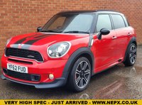 USED 2012 62 MINI COUNTRYMAN 1.6 John Cooper Works SUV 5dr Petrol Manual ALL4 Euro 5 (s/s) (218 ps) LOW MILES - LEATHER - SAT NAV