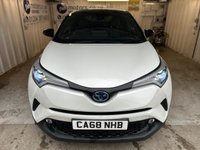 USED 2018 68 TOYOTA C-HR 1.8 VVT-h Dynamic SUV 5dr Petrol Hybrid CVT Euro 6 (s/s) (122 ps)+2 KEYS+HISTORY+MEDIA+NAVIGATION+PREMIUM PACK+LEATHER SEATS 2 KEYS+TOYOTAWARRANTY UNTIL JANUARY 2026+HISTORY+PARK ASSIST+NAV+FULL LEATHER HEATED SEATS+CRUISE+REVERSE CAMERA+AUTOLIGHTS+18" ALLOYS+PRIVACY+TOW BAR+DAB+HPI CLEAR