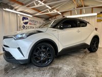 USED 2018 68 TOYOTA C-HR 1.8 VVT-h Dynamic SUV 5dr Petrol Hybrid CVT Euro 6 (s/s) (122 ps)+2 KEYS+HISTORY+MEDIA+NAVIGATION+PREMIUM PACK+LEATHER SEATS 2 KEYS+TOYOTAWARRANTY UNTIL JANUARY 2026+HISTORY+PARK ASSIST+NAV+FULL LEATHER HEATED SEATS+CRUISE+REVERSE CAMERA+AUTOLIGHTS+18" ALLOYS+PRIVACY+TOW BAR+DAB+HPI CLEAR