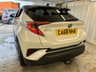 USED 2018 68 TOYOTA C-HR 1.8 VVT-h Dynamic SUV 5dr Petrol Hybrid CVT Euro 6 (s/s) (122 ps)+2 KEYS+HISTORY+MEDIA+NAVIGATION+PREMIUM PACK+LEATHER SEATS 2 KEYS+TOYOTAWARRANTY UNTIL JANUARY 2026+HISTORY+PARK ASSIST+NAV+FULL LEATHER HEATED SEATS+CRUISE+REVERSE CAMERA+AUTOLIGHTS+18" ALLOYS+PRIVACY+TOW BAR+DAB+HPI CLEAR