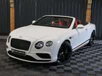 USED 2018 18 BENTLEY CONTINENTAL 4.0 V8 GTC S Convertible 2dr Petrol Auto 4WD Euro 6 (528 ps) HUGE SPECIFICATION (OVER &pound;34K), FULL BENTLEY HISTORY, CAR PLAY, MULLINER SPEC, BLACK EDITION, SUNGLASSES CASE, AIR DEFLECTOR