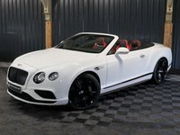 USED 2018 18 BENTLEY CONTINENTAL 4.0 V8 GTC S Convertible 2dr Petrol Auto 4WD Euro 6 (528 ps) HUGE SPECIFICATION (OVER &pound;34K), FULL BENTLEY HISTORY, CAR PLAY, MULLINER SPEC, BLACK EDITION, SUNGLASSES CASE, AIR DEFLECTOR