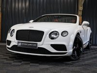 USED 2018 18 BENTLEY CONTINENTAL 4.0 V8 GTC S Convertible 2dr Petrol Auto 4WD Euro 6 (528 ps) HUGE SPECIFICATION (OVER &pound;34K), FULL BENTLEY HISTORY, CAR PLAY, MULLINER SPEC, BLACK EDITION, SUNGLASSES CASE, AIR DEFLECTOR