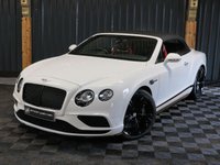 USED 2018 18 BENTLEY CONTINENTAL 4.0 V8 GTC S Convertible 2dr Petrol Auto 4WD Euro 6 (528 ps) HUGE SPECIFICATION (OVER &pound;34K), FULL BENTLEY HISTORY, CAR PLAY, MULLINER SPEC, BLACK EDITION, SUNGLASSES CASE, AIR DEFLECTOR