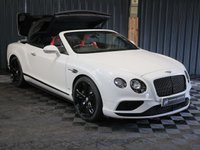 USED 2018 18 BENTLEY CONTINENTAL 4.0 V8 GTC S Convertible 2dr Petrol Auto 4WD Euro 6 (528 ps) HUGE SPECIFICATION (OVER &pound;34K), FULL BENTLEY HISTORY, CAR PLAY, MULLINER SPEC, BLACK EDITION, SUNGLASSES CASE, AIR DEFLECTOR