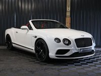 USED 2018 18 BENTLEY CONTINENTAL 4.0 V8 GTC S Convertible 2dr Petrol Auto 4WD Euro 6 (528 ps) HUGE SPECIFICATION (OVER &pound;34K), FULL BENTLEY HISTORY, CAR PLAY, MULLINER SPEC, BLACK EDITION, SUNGLASSES CASE, AIR DEFLECTOR