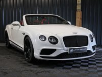 USED 2018 18 BENTLEY CONTINENTAL 4.0 V8 GTC S Convertible 2dr Petrol Auto 4WD Euro 6 (528 ps) HUGE SPECIFICATION (OVER &pound;34K), FULL BENTLEY HISTORY, CAR PLAY, MULLINER SPEC, BLACK EDITION, SUNGLASSES CASE, AIR DEFLECTOR