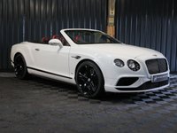 USED 2018 18 BENTLEY CONTINENTAL 4.0 V8 GTC S Convertible 2dr Petrol Auto 4WD Euro 6 (528 ps) HUGE SPECIFICATION (OVER &pound;34K), FULL BENTLEY HISTORY, CAR PLAY, MULLINER SPEC, BLACK EDITION, SUNGLASSES CASE, AIR DEFLECTOR