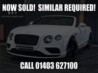 USED 2018 18 BENTLEY CONTINENTAL 4.0 V8 GTC S Convertible 2dr Petrol Auto 4WD Euro 6 (528 ps) HUGE SPECIFICATION (OVER &pound;34K), FULL BENTLEY HISTORY, CAR PLAY, MULLINER SPEC, BLACK EDITION, SUNGLASSES CASE, AIR DEFLECTOR