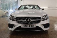 USED 2018 18 MERCEDES-BENZ E-CLASS 2.0 E220d AMG Line Cabriolet 2dr Diesel G-Tronic+ Euro 6 (s/s) (194 ps) HEATED SEATS, HEATED AIR SCARF, ONLY 1 PREVIOUS OWNER, FANTASTIC SERVICE HISTORY