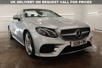 USED 2018 18 MERCEDES-BENZ E-CLASS 2.0 E220d AMG Line Cabriolet 2dr Diesel G-Tronic+ Euro 6 (s/s) (194 ps) HEATED SEATS, HEATED AIR SCARF, ONLY 1 PREVIOUS OWNER, FANTASTIC SERVICE HISTORY