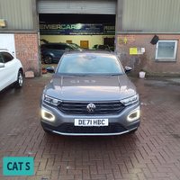 USED 2021 71 VOLKSWAGEN T-ROC 1.5 TSI EVO Black Edition SUV 5dr Petrol DSG Euro 6 (s/s) (150 ps) GENUINE MILEAGE AUTOMATIC