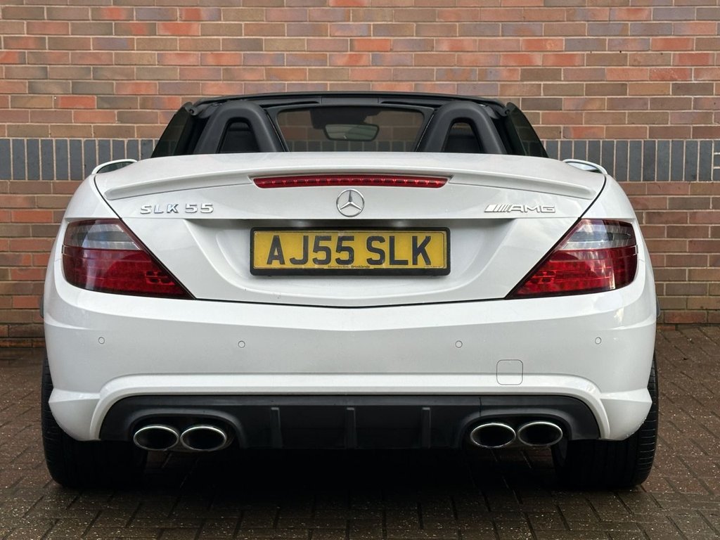 USED 2015 55 MERCEDES-BENZ SLK 5.5 SLK55 V8 AMG Convertible 2dr Petrol SpdS+7GT Euro 6 (s/s) (421 ps) FULL MERCEDES HISTORY|PAN ROOF