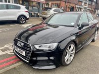 USED 2016 16 AUDI A3 1.4 TFSI CoD S line Saloon 4dr Petrol Manual Euro 6 (s/s) (150 ps) **ULEZ Compliant A3 S-Line With Great Specification, Low Mileage, 1 Former Owner And Full Service History**
