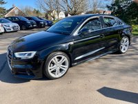 USED 2016 16 AUDI A3 1.4 TFSI CoD S line Saloon 4dr Petrol Manual Euro 6 (s/s) (150 ps) **ULEZ Compliant A3 S-Line With Great Specification, Low Mileage, 1 Former Owner And Full Service History**