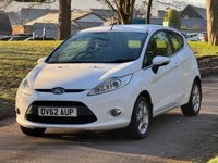 USED 2012 62 FORD FIESTA 1.25 Zetec Hatchback 3dr Petrol Manual (129 g/km, 81 bhp) 