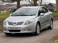 USED 2009 09 TOYOTA AVENSIS 1.8 V-Matic TR Saloon 4dr Petrol Manual Euro 4 (146 ps) 