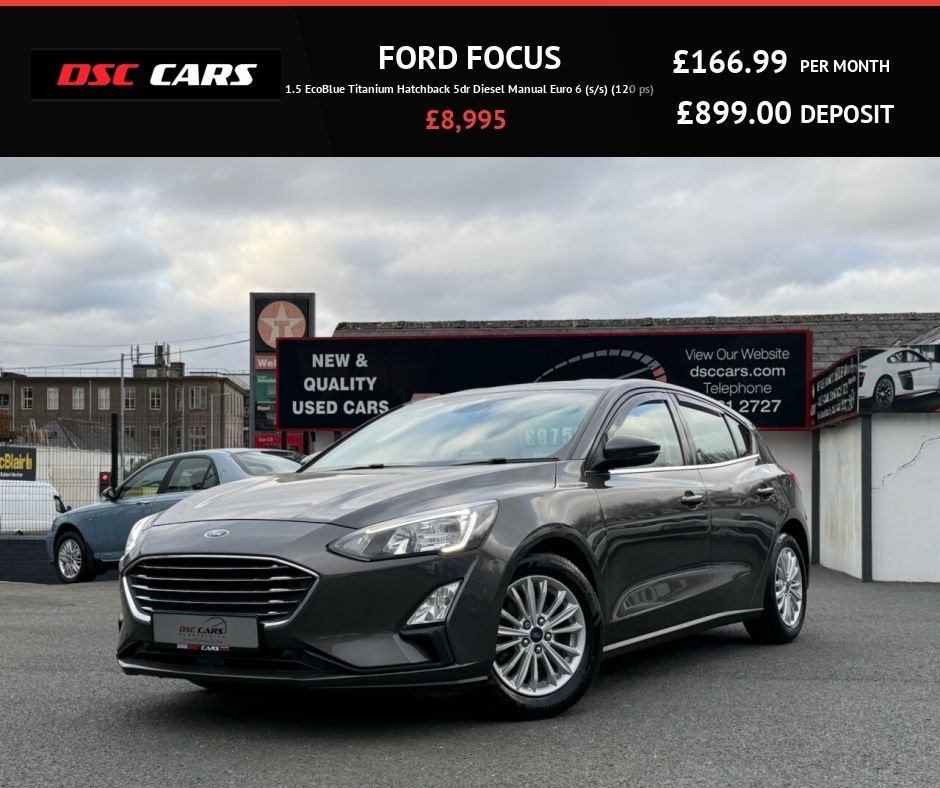 USED 2020 FORD FOCUS 1.5 EcoBlue Titanium Hatchback 5dr Diesel Manual Euro 6 (s/s) (120 ps) FANTASTIC SPEC CAR