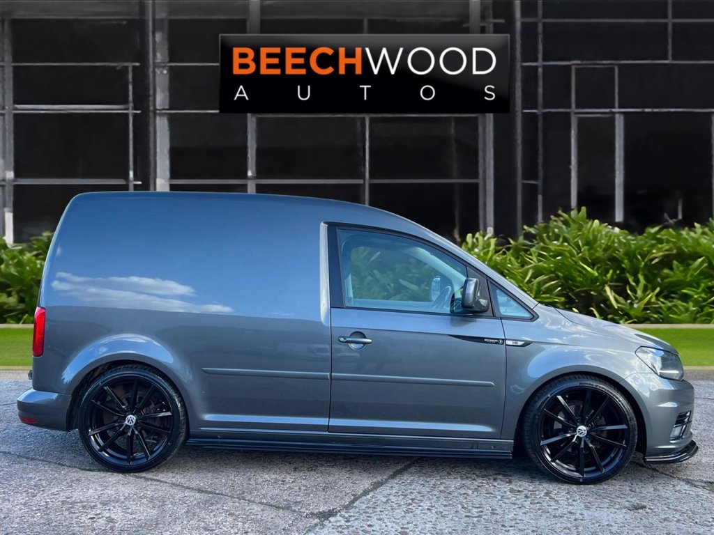 USED 2017 17 VOLKSWAGEN CADDY 1.6 TDI C20 CR Highline Panel Van 5dr Diesel DSG SWB Euro 5 (102 ps) DAB / COILOVERS / 19'S