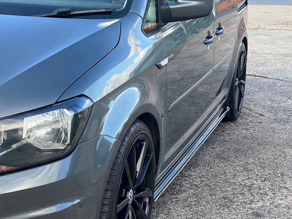 USED 2017 17 VOLKSWAGEN CADDY 1.6 TDI C20 CR Highline Panel Van 5dr Diesel DSG SWB Euro 5 (102 ps) DAB / COILOVERS / 19'S